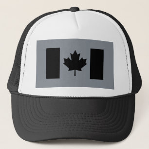 Canadian Flagga in Black Design Keps