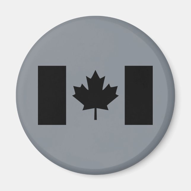 Canadian Flagga in Black Magnet (Framsidan)