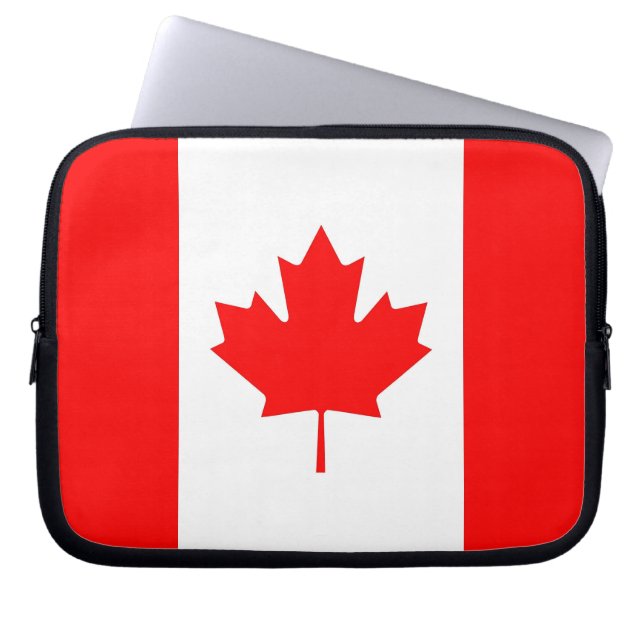 Canadian Flagga Laptop sleeve (Framsidan)