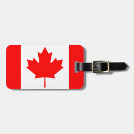 Canadian Flagga Luggage Tag Bagagebricka