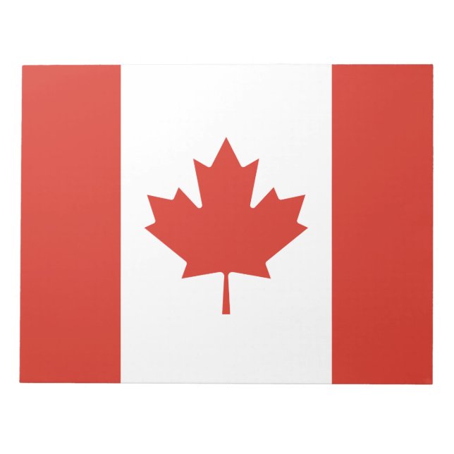 Canadian Flagga (Maple Löv) (Kanada) Anteckningsblock (Framsida)