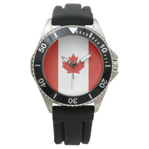 Canadian Flagga (Maple Löv) (Kanada) Armbandsur