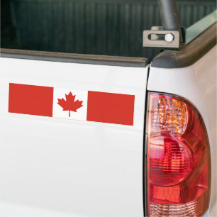 Canadian Flagga (Maple Löv) (Kanada) Bildekal