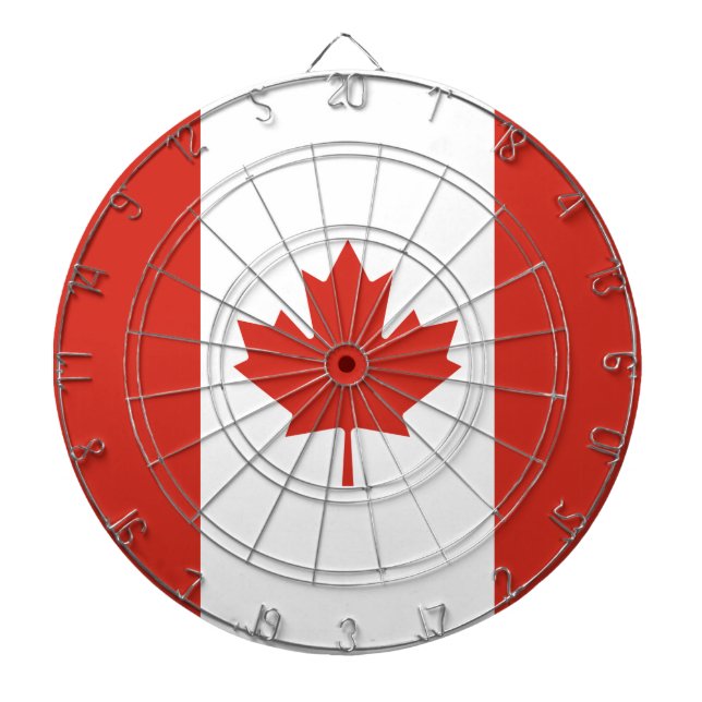 Canadian Flagga (Maple Löv) (Kanada) Darttavla (Framsidan)