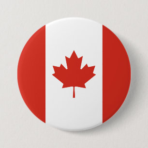 Canadian Flagga (Maple Löv) (Kanada) Knapp