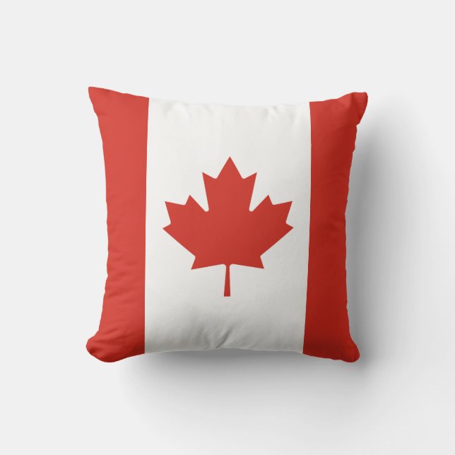 Canadian Flagga (Maple Löv) (Kanada) Kudde (Framsida)