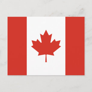 Canadian Flagga (Maple Löv) (Kanada) Vykort