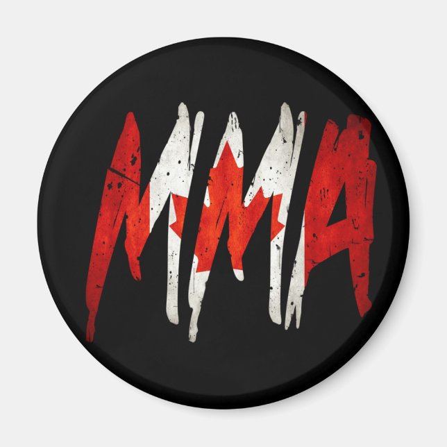 Canadian Flagga MMA Magnet (Framsidan)