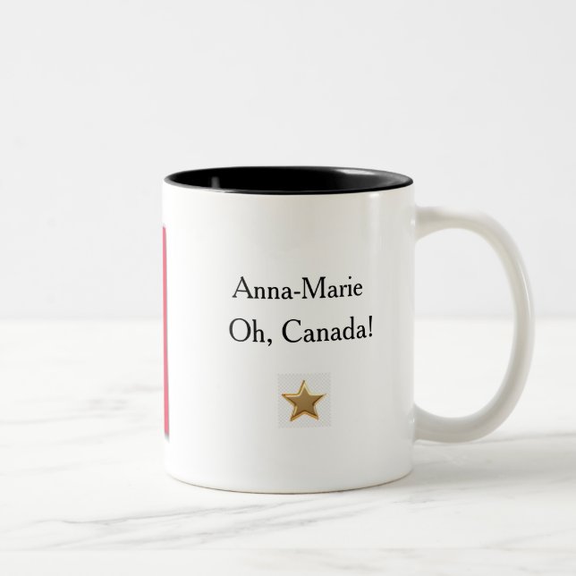 Canadian Flagga Mugg för Anna-Marie (Höger)