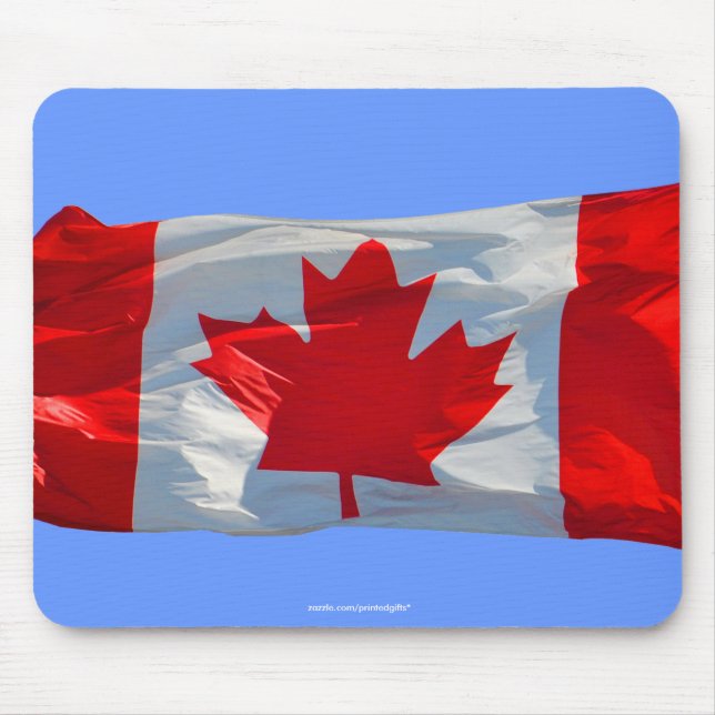 CANADIAN FLAGGA Patriotic Mousepad Musmatta (Framsidan)