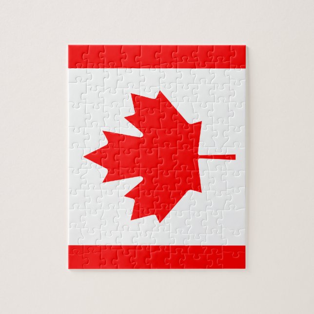 Canadian flagga Puzzle Pussel (Vertikal)