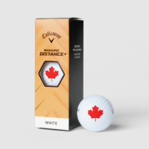 Canadian Flagga Red Maple Löv Golf Bollar