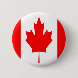 Canadian Flagga Round Button Knapp