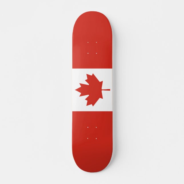 Canadian Flagga Skateboard (Framsida)