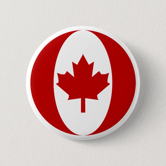 Canadian Flagga Sphere Knapp (Framsida)