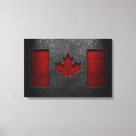 Canadian Flagga Stone Struktur Canvastryck