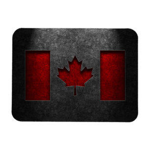 Canadian Flagga Stone Struktur Magnet