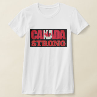 Canadian Flagga Strong T Shirt