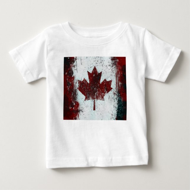 Canadian Flagga T-Shirt (Framsida)