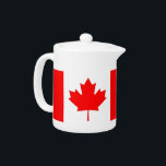 Canadian Flagga Tekanna<br><div class="desc">Lägg till en liten bit kanadensisk charm till din tetid med vår tekanna för exklusiv med Kanadas flagga! Den här tekannan är uppgjord med stor noggrannhet, den är mer än bara ett funktionellt köksföremål. Det är ett firande av kanadensiskt arv och nationellt pride. Den djärva utformningen visar stolt det kanadensiska...</div>