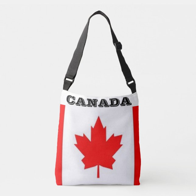 Canadian Flagga Tote Bag Axelväska (Framsida)