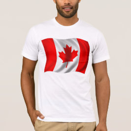 Canadian Flagga Wave T Shirt
