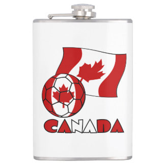 Canadian Flagga with Soccer Ball Fickplunta