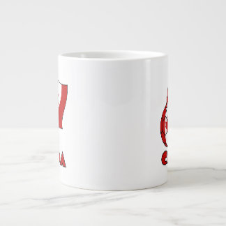 Canadian Flagga with Soccer Ball Jumbo Mugg