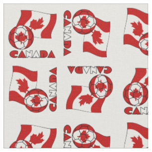 Canadian Flagga with Soccer Ball Tyg