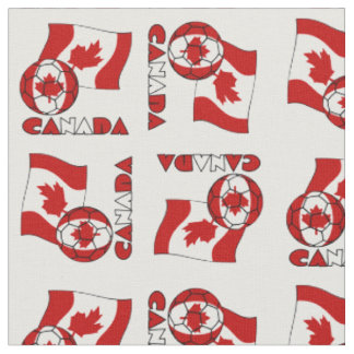 Canadian Flagga with Soccer Ball Tyg