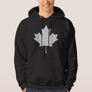 Canadian Flagga Women Manar Kids Maple Löv Kanada  Hoodie