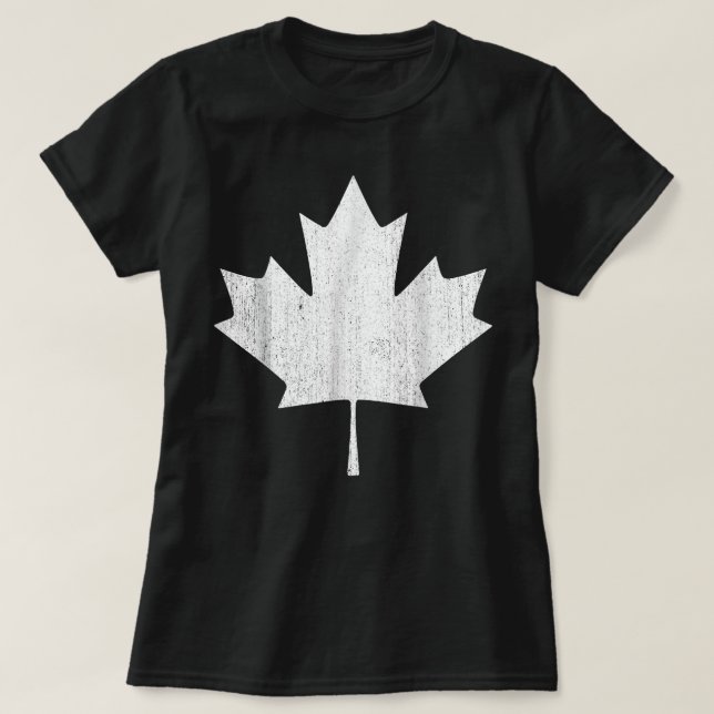 Canadian Flagga Women Manar Kids Maple Löv Kanada  T Shirt (Design framsida)
