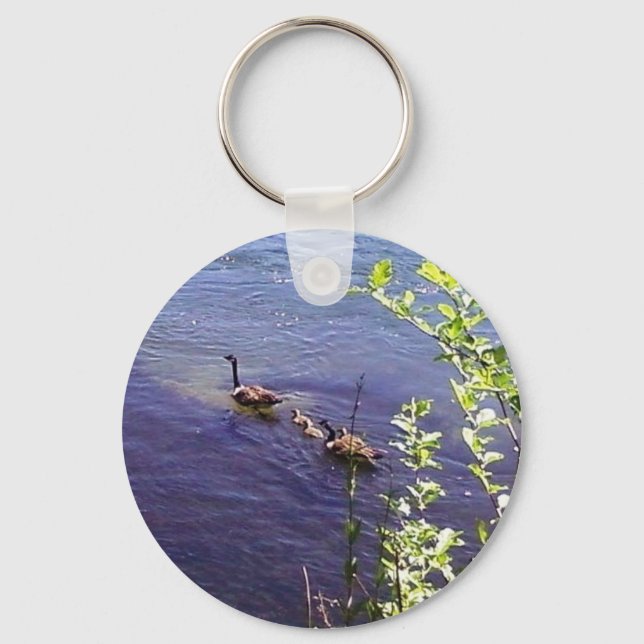 Canadian Geese Family Nyckelring (Framsida)