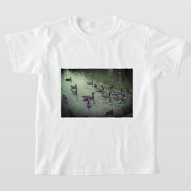 Canadian Geese & Mallard Anka T-shirt (Laydown)
