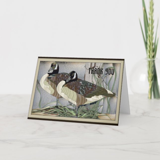 Canadian Geese - tack You Card Kort (Framsida)