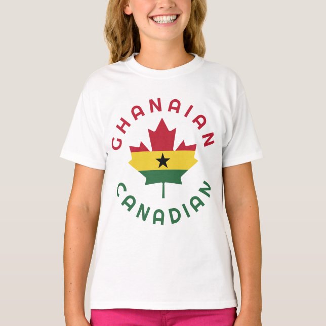 Canadian Ghanaian Roots T Shirt (Framsida)