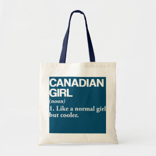 Canadian Girl Definition Canada Flagga Land Tygkasse