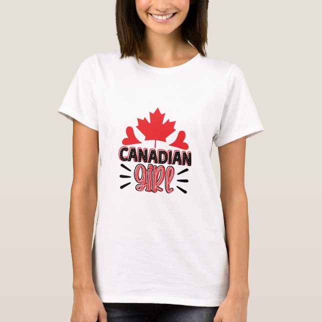 Canadian Girl T Shirt (Framsida)