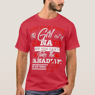 Canadian Girl Women Gifts Maple Leaf Canada  T Shirt
