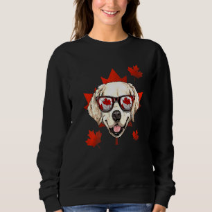 Canadian Golden Retriever Maple Löv Patriotic Can T Shirt