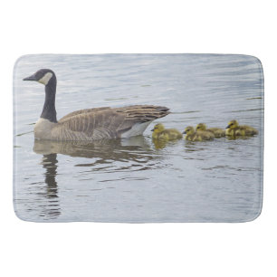 Canadian Goose and Goslings Badrumsmatta