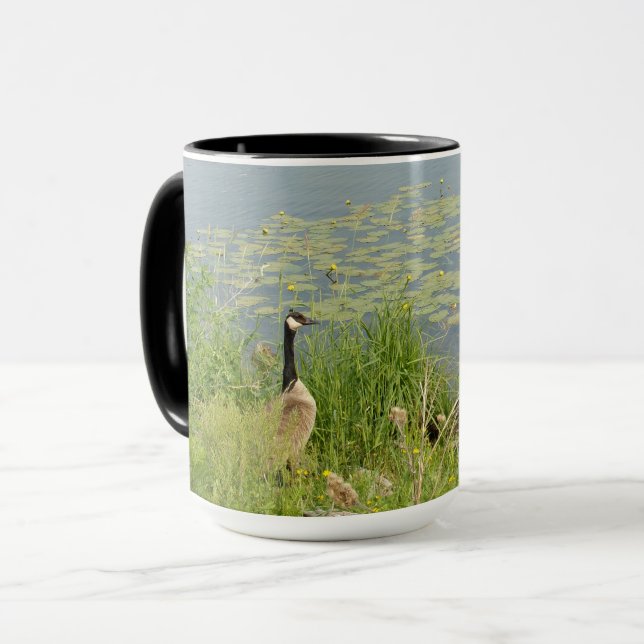 Canadian Goose by Vatten Lillies Mugg (Framsida vänster)