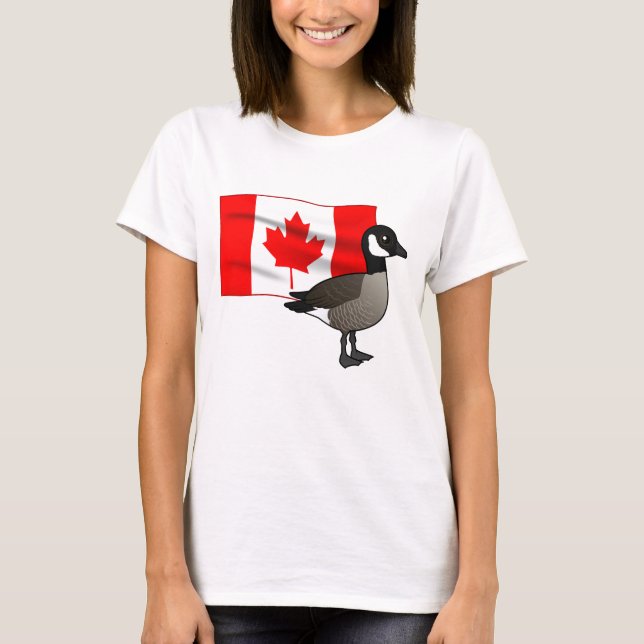Canadian Goose & Flagga T Shirt (Framsida)