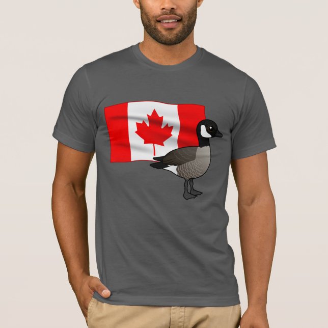 Canadian Goose & Flagga T Shirt (Framsida)