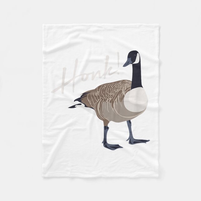 Canadian Goose Shirt Honk Funny Cute Bird Hunter G Fleecefilt (Framsidan)