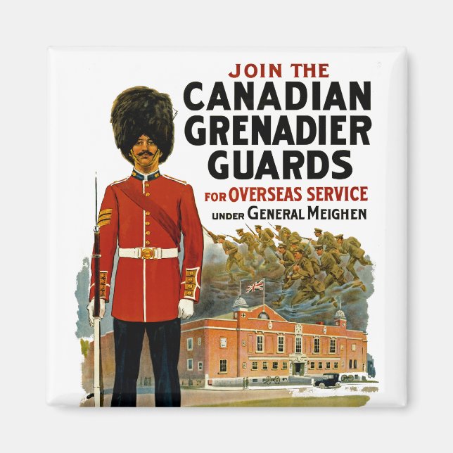Canadian Grenadier Guards Magnet (Framsidan)