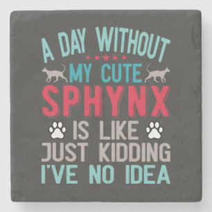 Canadian Hairless Sphynx Cat Owner Funny Say Stenunderlägg