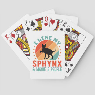 Canadian Hairless Sphynx Cat Owner Humor Casinokort