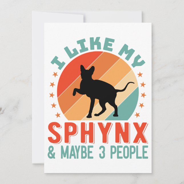 Canadian Hairless Sphynx Cat Owner Humor Julkort (Framsida)