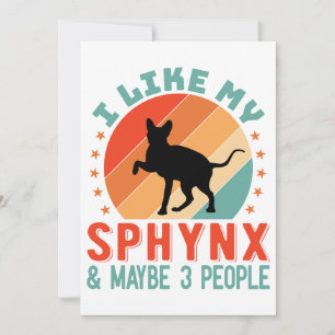 Canadian Hairless Sphynx Cat Owner Humor Julkort